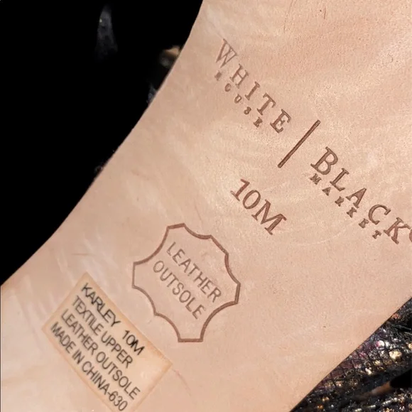 White house black market karley python heels sz 10 - Picture 5 of 5